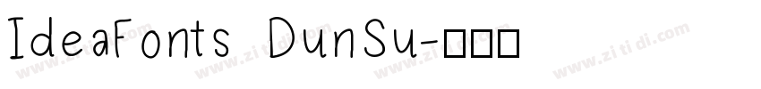 IdeaFonts DunSu字体转换